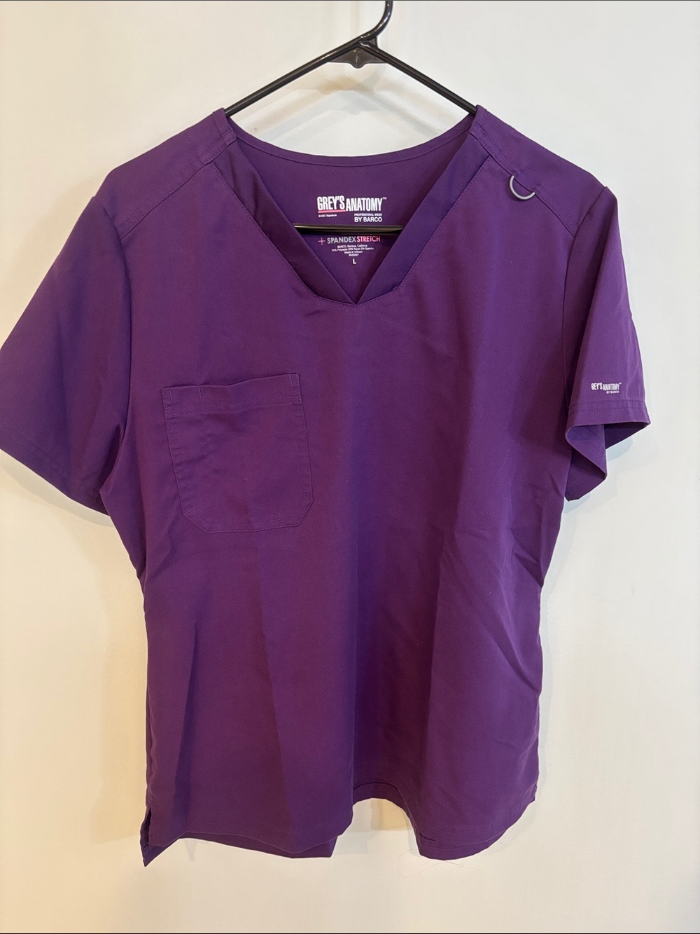 Grey's Anatomy Purple V-Neck Medical Scrub Top & Bottom